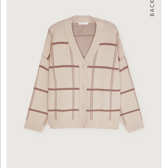 Oak And Fort Plaid Cardigan 
